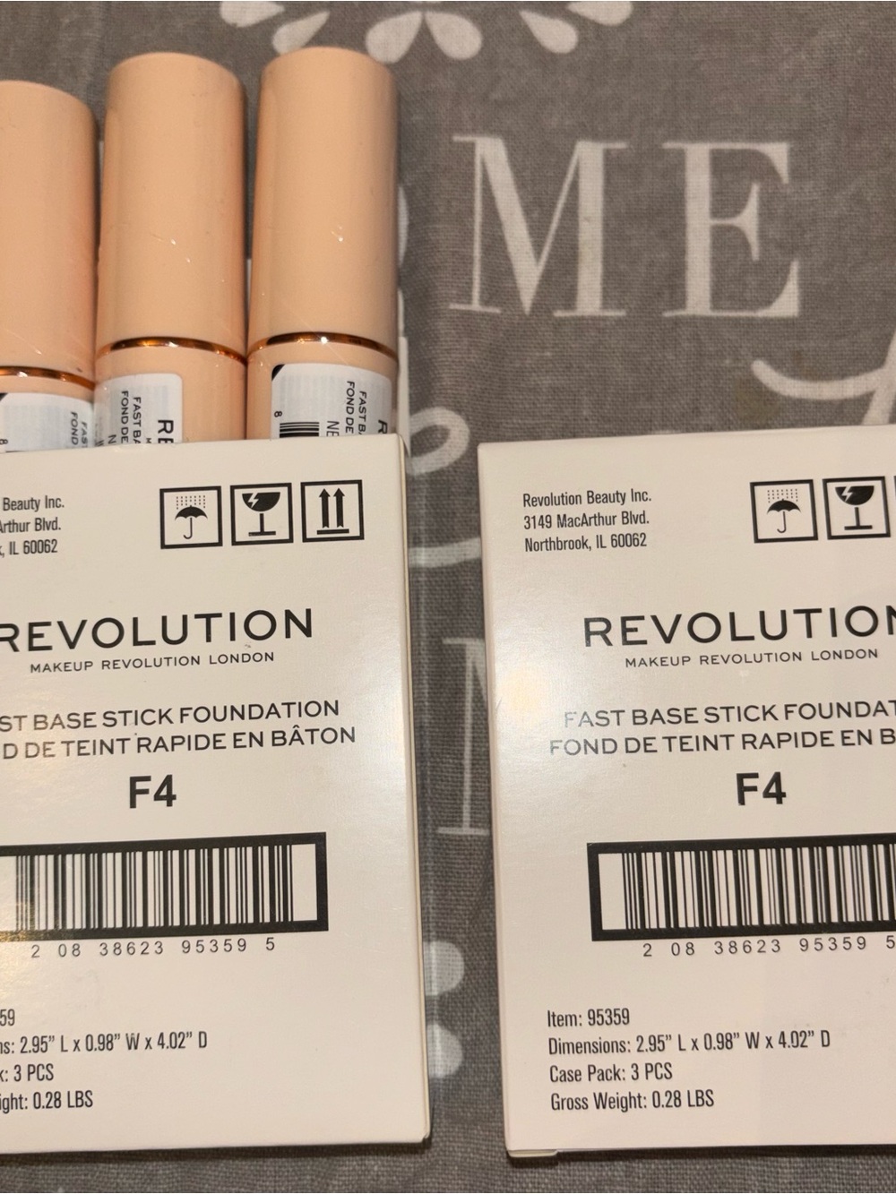 Revolution Fast Base Stick Foundation F4 - Beige Nude